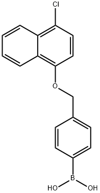 4-((4'-CHLORO-1-NAPHTHYLOXY)METHYL)PHEN& Structure