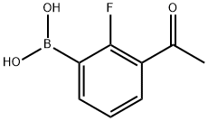 3-ACETYL-2-FLUOROPHENYLBORONIC ACID Structure
