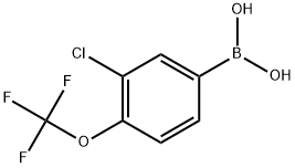 3-CHLORO-4-(TRIFLUOROMETHOXY)PHENYLBORONIC ACID Structure