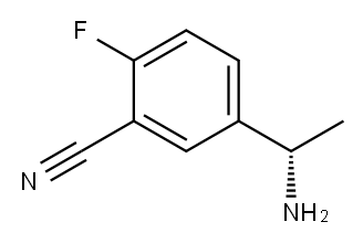 5-((1S)-Aminoethyl)-2-fluorobenzonitrile 구조식 이미지