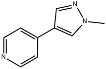 피리딘,4-(1-메틸-1H-피라졸-4-일)- 구조식 이미지