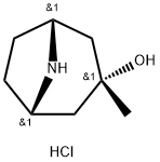 3-methyl-3-hydroxy-8-azabicyclo[3.2.1]octane hydrochloride Structure