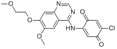 2-CHLORO-5-(6-METHOXY-7-(2-METHOXYETHOXY)QUINAZOLIN-4-YLAMINO)CYCLOHEXA-2,5-DIENE-1,4-DIONE Structure