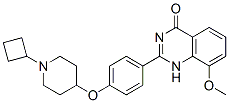 4(1H)-Quinazolinone,  2-[4-[(1-cyclobutyl-4-piperidinyl)oxy]phenyl]-8-methoxy-  (9CI) 구조식 이미지