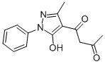 1-(5-HYDROXY-3-METHYL-1-PHENYL-1H-PYRAZOL-4-YL)BUTANE-1,3-DIONE Structure