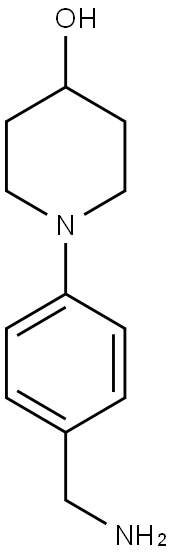 1-(4-AMINOMETHYL-PHENYL)-PIPERIDIN-4-OL Structure