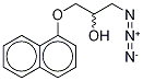 rac-1-Azido-3-(1-naphthalenyloxy)-2-propanol Structure