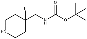 TERT-BUTYL (4-FLUOROPIPERIDIN-4-YL)METHYLCARBAMATE Structure