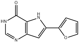 6-(furan-2-yl)-5H-pyrrolo[3,2-d]pyriMidin-4-ol 구조식 이미지