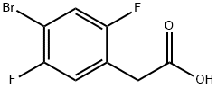 4-bromo-2,5-difluorophenylacetic acid 구조식 이미지