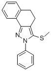 3-메틸티오-2-페닐-4,5-디하이드로-2H-벤조[G]인다졸 구조식 이미지
