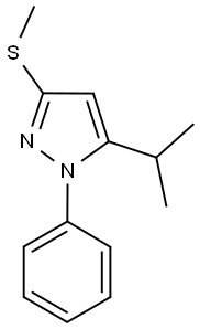 5-이소프로필-3-메틸티오-1-페닐-1H-피라졸 구조식 이미지