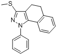 3-메틸티오-1-페닐-4,5-디하이드로-1H-벤조[G]인다졸 구조식 이미지