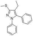 1,5-디페닐-4-에틸-3-메틸티오-1H-피라졸 구조식 이미지