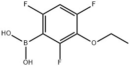 3-ETHOXY-2,4,6-TRIFLUOROPHENYLBORONIC A& Structure