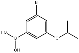 3-브로모-5-이소프로폭시페닐붕소산 구조식 이미지