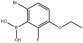 6-Bromo-3-ethoxy-2-fluorobenzeneboronic acid 구조식 이미지