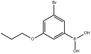 3-BROMO-5-PROPOXYPHENYLBORONIC ACID Structure