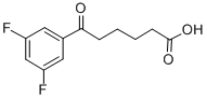 6-(3,5-디플루오로페닐)-6-OXOHEXANOICACID 구조식 이미지