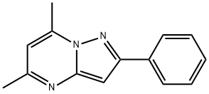 5,7-DIMETHYL-2-PHENYLPYRAZOLO[1,5-A]PYRIMIDINE Structure