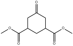 5-옥소-시클로헥산-1,3-디카르복실산디메틸에스테르 구조식 이미지