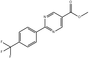 2-(4-TRIFLUOROMETHYLPHENYL)PYRIMIDINE-5-CARBOXYLICACIDMETHYL에스테르 구조식 이미지