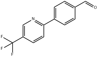 4-[5-(TRIFLUOROMETHYL)PYRIDIN-2-YL]BENZALDEHYDE Structure