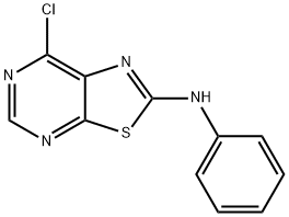 (7-CHLOROTHIAZOLO[5,4-D]PYRIMIDIN-2-YL)PHENYLAMINE Structure