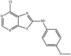 (7-CHLOROTHIAZOLO[5,4-D]PYRIMIDIN-2-YL)-(4-METHOXYPHENYL)AMINE Structure