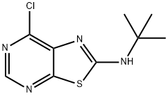 TERT-BUTYL-(7-CHLOROTHIAZOLO[5,4-D]PYRIMIDIN-2-YL)-AMINE Structure