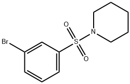 1-(3-BROMOPHENYLSULFONYL)피페리딘 구조식 이미지