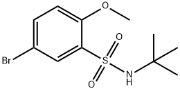 5-BROMO-N-T-BUTYL-2-METHOXYBENZENESULFONAMIDE Structure