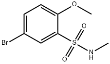 5-브로모-2-METHOXY-N-메틸렌제네스울포나미드 구조식 이미지