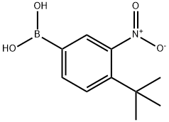 4-TERT-BUTYL-3-NITROBENZENEBORONIC ACID Structure