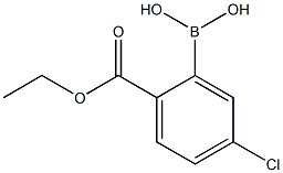 5-CHLORO-2-(ETHOXYCARBONYL)페닐보론산 구조식 이미지