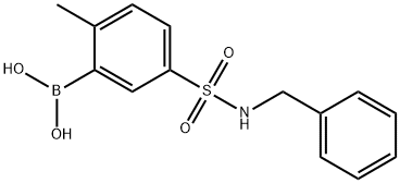 5-(N-BENZYLSULFAMOYL)-2-METHYLPHENYLBORONIC ACID Structure