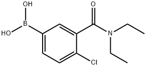 4-CHLORO-3-(N,N-DIETHYLCARBAMOYL)PHENYLBORONIC ACID Structure