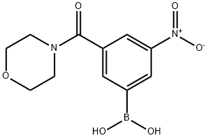 3-(MORPHOLINE-4-CARBONYL)-5-NITROPHENYLBORONIC ACID 구조식 이미지