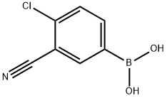 4-Chloro-3-cyanophenylboronic acid Structure