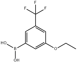 3-ETHOXY-5-(TRIFLUOROMETHYL)BENZENEBORONIC ACID 구조식 이미지