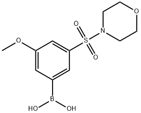 4-METHOXY-3-(MORPHOLIN-4-YLSULPHONYL)BENZENEBORONIC ACID Structure