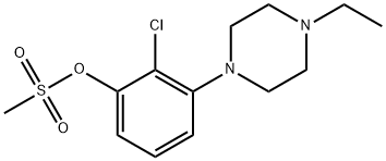 2-CHLORO-3-(4-ETHYLPIPERAZIN-1-YL)PHENYL METHANESULFONATE Structure