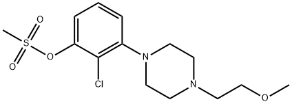 2-CHLORO-3-[4-(2-METHOXYETHYL)PIPERAZIN-1-YL]PHENYL METHANESULFONATE Structure