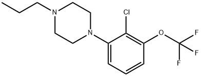 Piperazine, 1-[2-chloro-3-(trifluoromethoxy)phenyl]-4-propyl- Structure