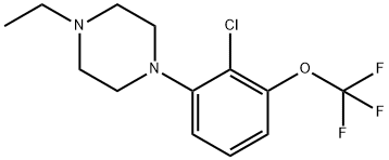 1-[2-CHLORO-3-(TRIFLUOROMETHOXY)PHENYL]-4-ETHYLPIPERAZINE Structure