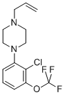Piperazine, 1-[2-chloro-3-(trifluoromethoxy)phenyl]-4-(2-propen-1-yl)- 구조식 이미지