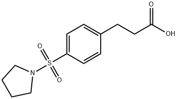 3-[4-(PYRROLIDIN-1-YLSULFONYL)PHENYL]PROPANOIC ACID Structure
