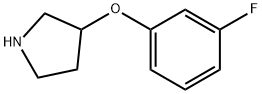 3-(3-FLUOROPHENOXY)PYRROLIDINE Structure