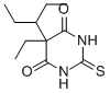 5-ethyl-5-(1-ethylpropyl)-2-thiobarbituric acid Structure