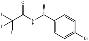 아세타미드,N-[(1R)-1-(4-브로모페닐)에틸]-2,2,2-트리플루오로- 구조식 이미지